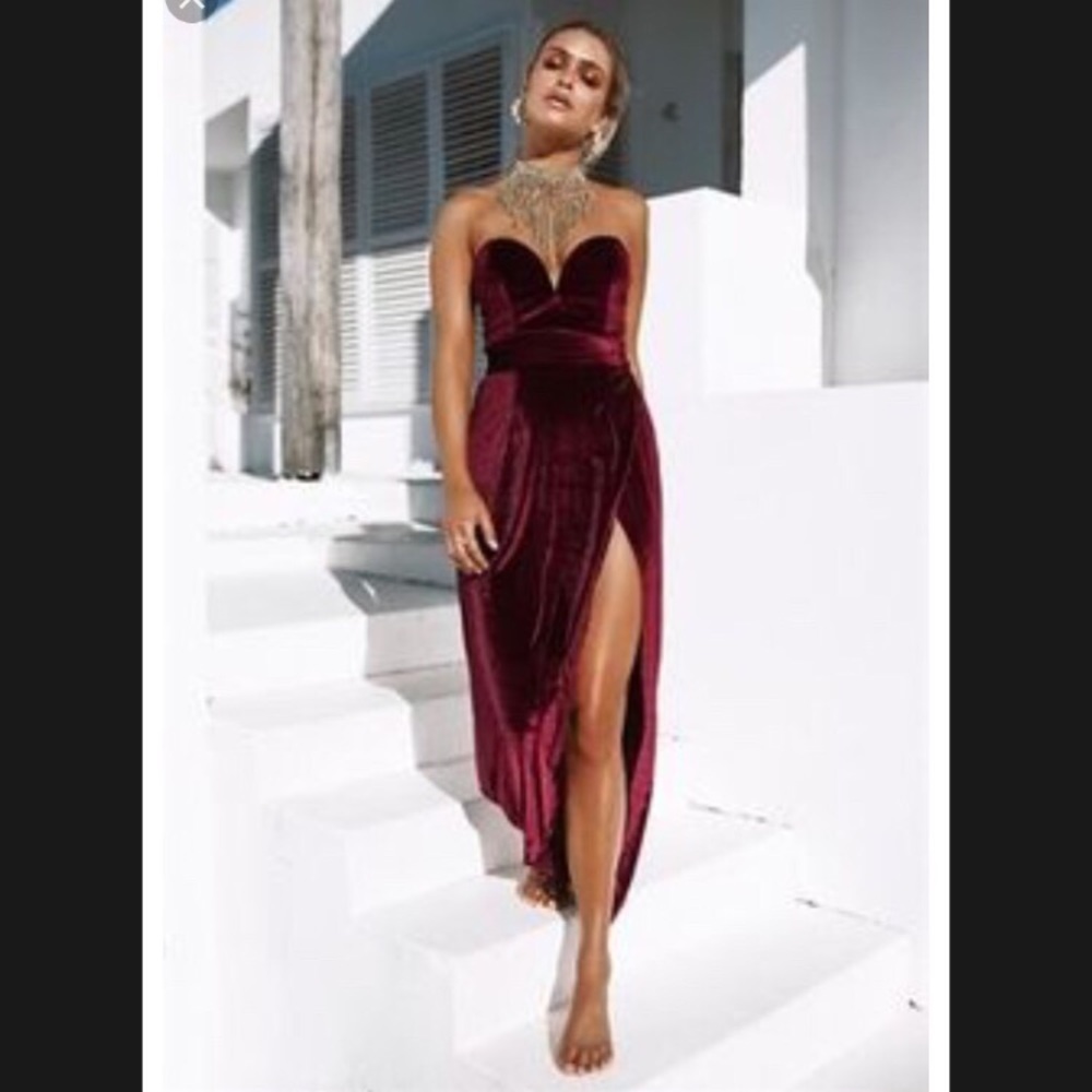 Sabo Skirt Formal Velvet Dress